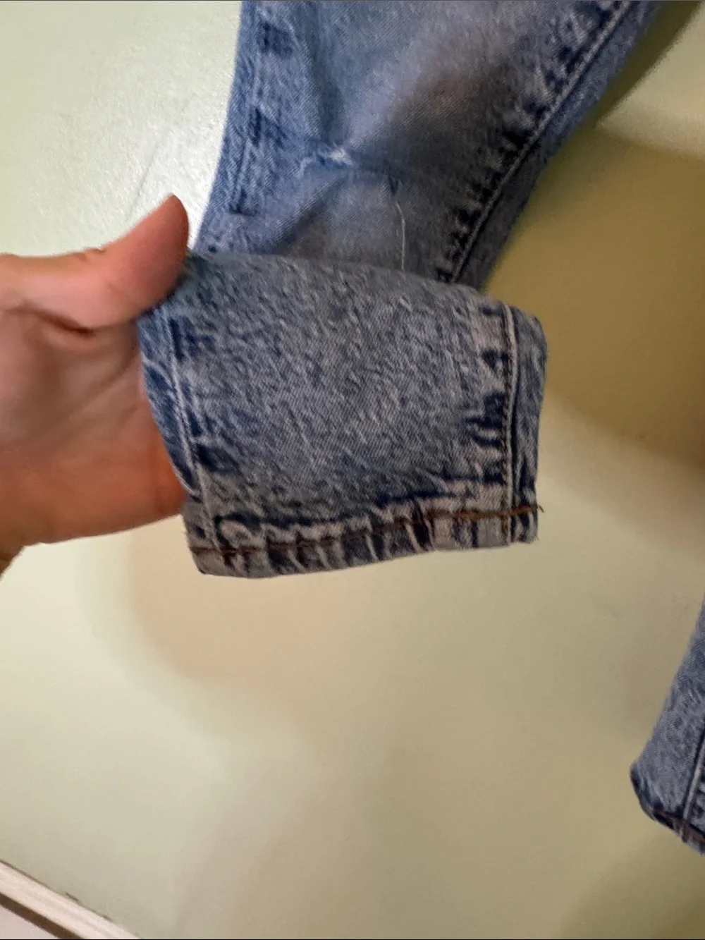 GAP Light Wash Skinny Paperbag Waist Jeans - Blue